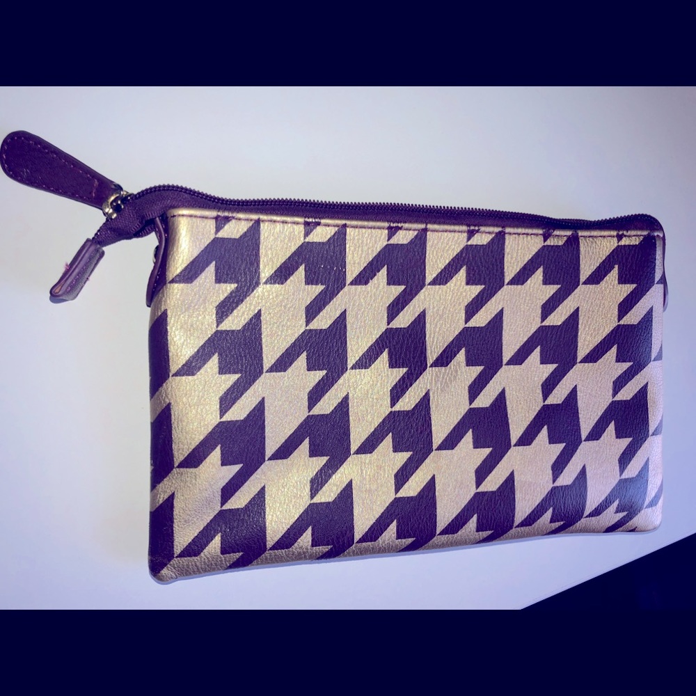 Sangria Purple & Gold Charming Charlie Clutch Purse
